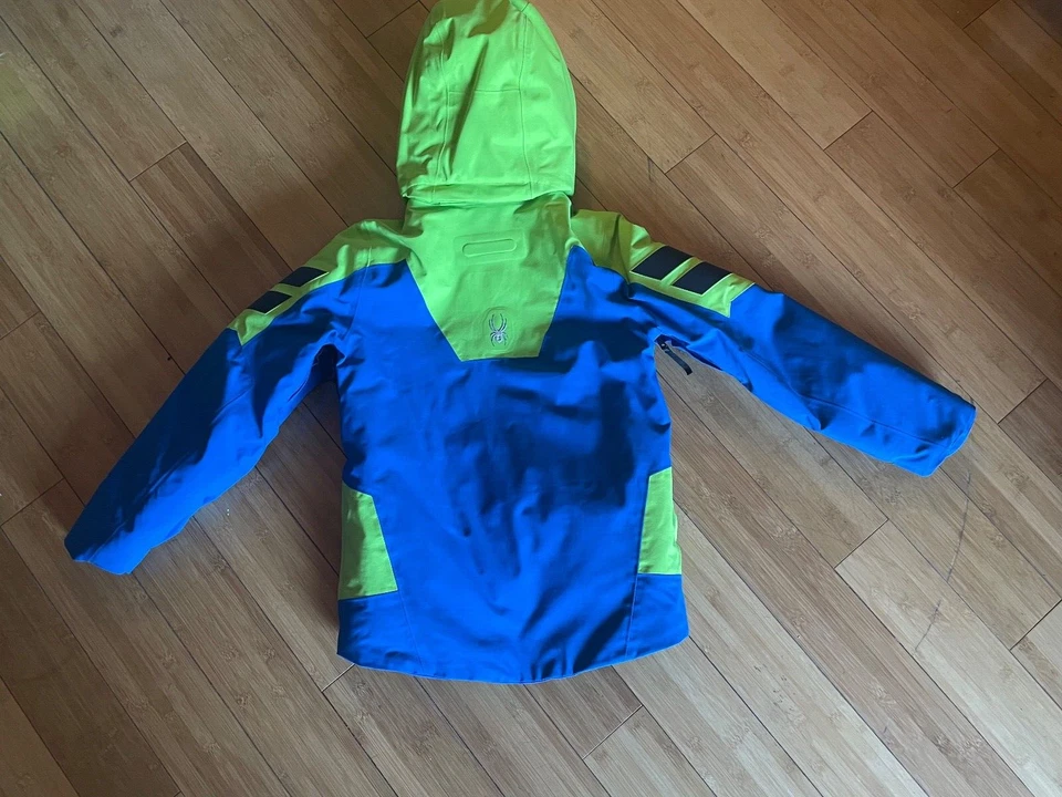 EUC size 10 Boys Spyder SKI JACKET WINTER monterossa GORE TEX insulated HOODED - Image 2 of 4