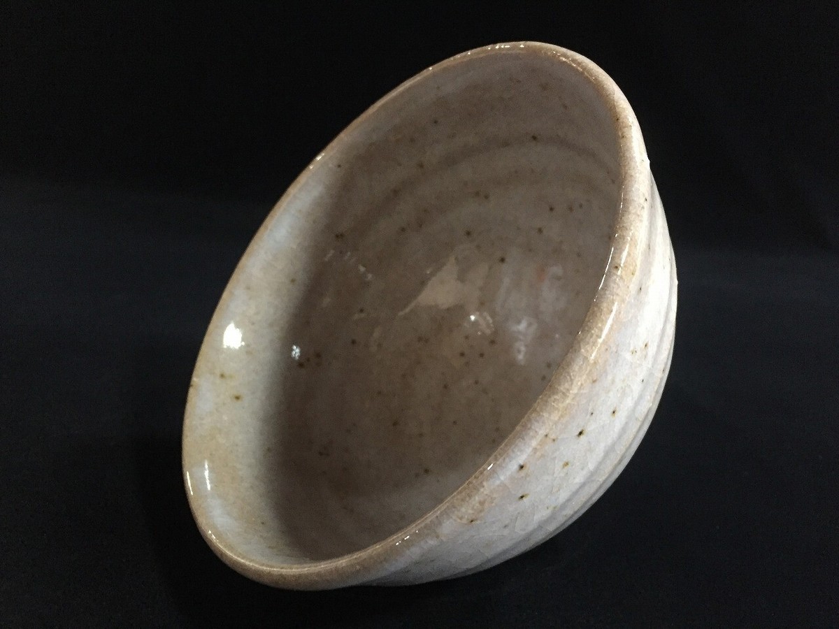 美術品　茶碗　茶盌　茶道具　japaneseceramic M0895 Japanese Pottery Tea Ceremony Bowl Cup CHAWAN Vintage