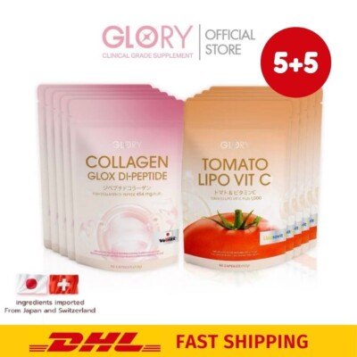 10x Glory Collagen Dipeptide + Tomato Vit C Brightening Skin Clear Radiance Set