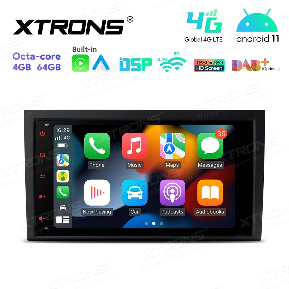 AUTORADIO ANDROID 11 4/64GB  AUDI A4 (B6-B7) S4 RS4 STEREO AUTO 8" OCTA-CORE BT - Immagine 4 di 4