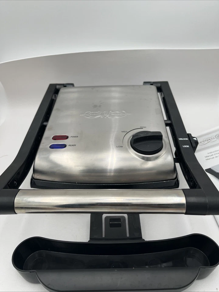 Prensa Parrilla Bella Cucina Artful Food Panini Usada Buen Estado Foto 2 de 4