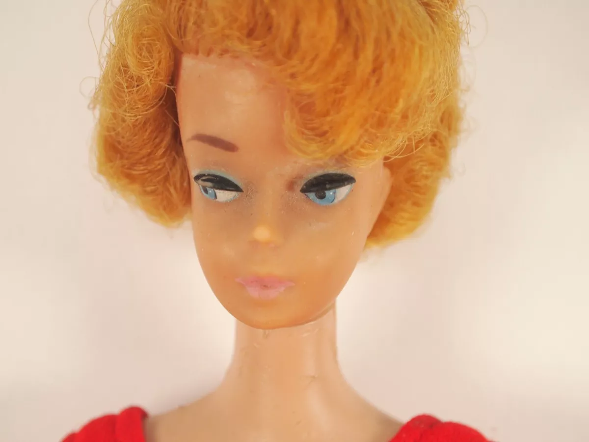 Vintage Midge Barbie 1962 Doll by Mattel w Bubble Cut Rare Red