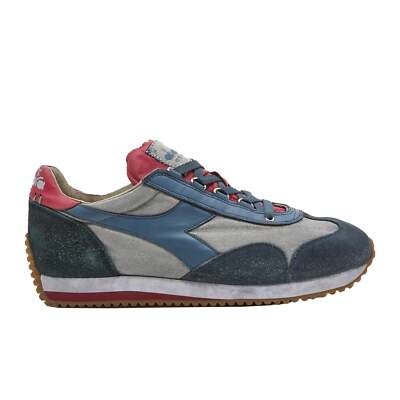 Diadora Heritage Shoes Equipe H Dirty Stone Wash Evo Trainers Leather Vapor