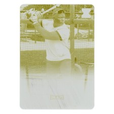 Yoelqui Cespedes 1/1 - 2020 Leaf Draft XRC #BA-YC1 Yellow Printing Plate 1 of 1