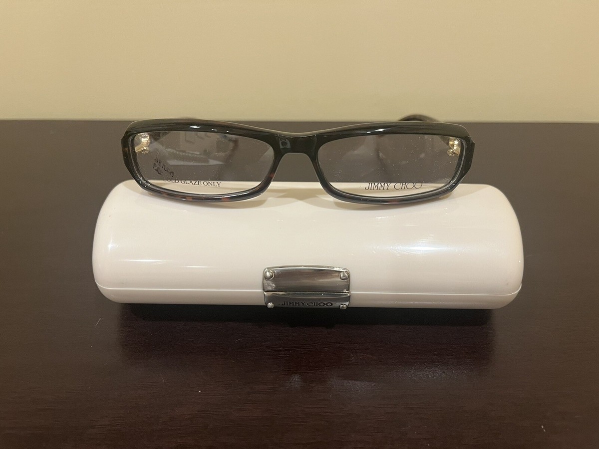 NEW Jimmy Choo JC 01 0086 Dark Brown Gold EYEGLASSES GLASSES 