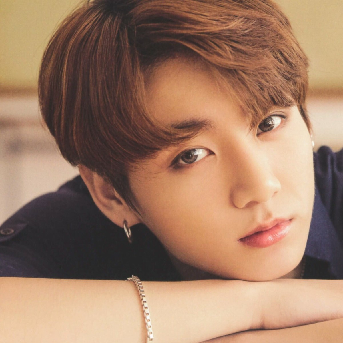 KPOP Idol BTS Jungkook Jimin Bold Cubic Chain Surgical Steel