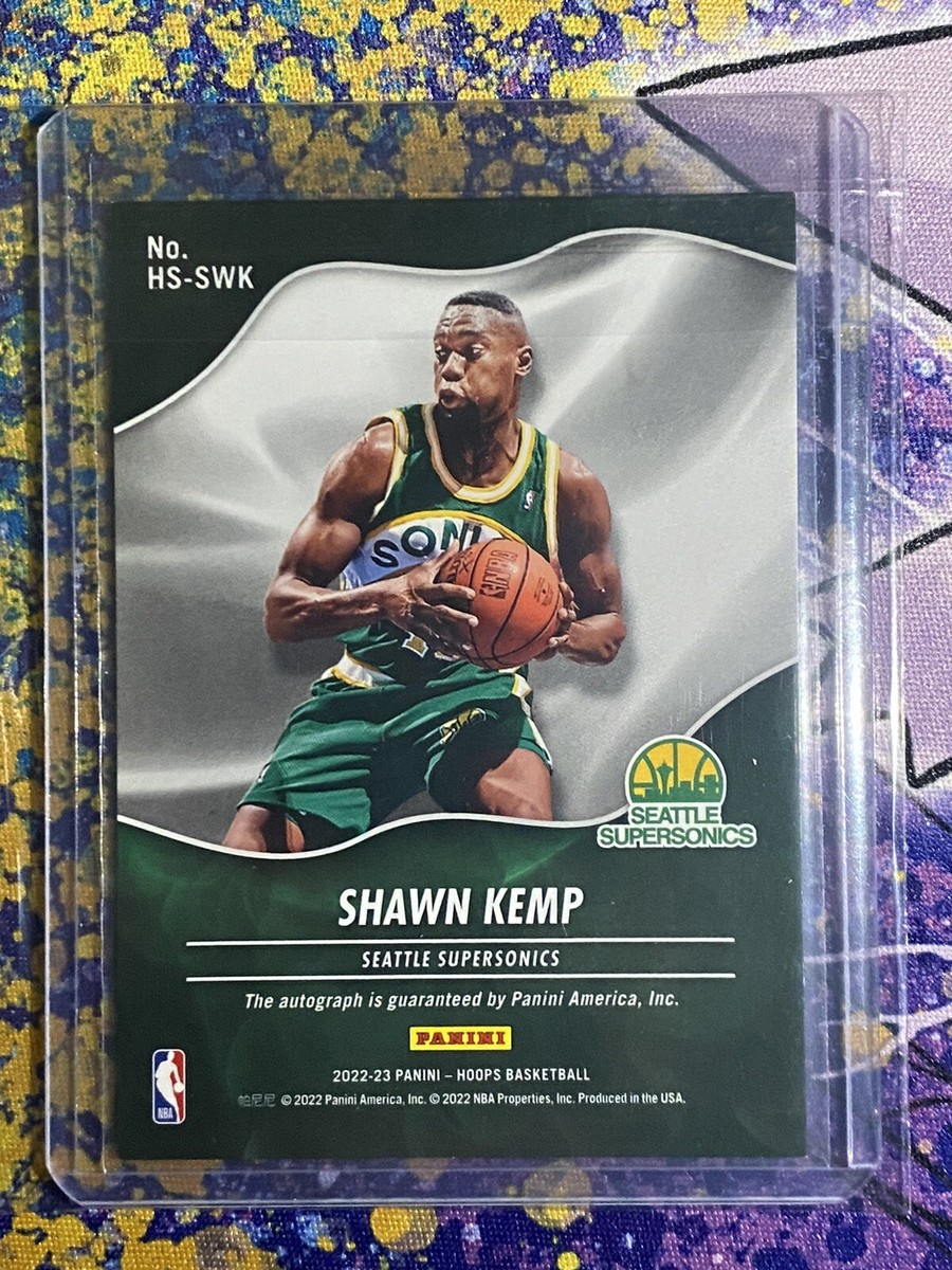 2022-23 Panini Hoops Shawn Kemp 直筆サインカード Seattle