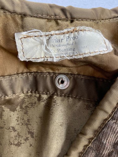 Vintage Dan’s Hunting Gear Briar Proof Vest USA Brown Zip Up Dog Days USED READ - Picture 10 of 24