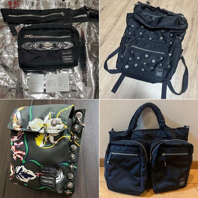 PORTER TOGA Collabo Belt Bag Backpack Shoulder Bag Black Yoshidakaban JAPAN USED