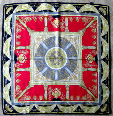 -PIERRE BALMAIN Foulard Seide TBEG Vintage Schal 88 x 90 cm