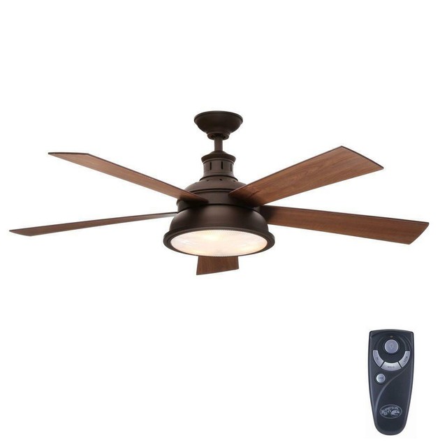 Hampton Bay Altura 56 In Indoor Oil Rubbed Bronze Remote Ceiling