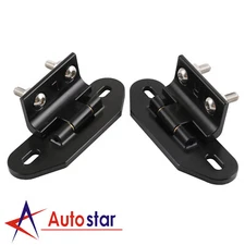 Black Pair Rear Hatch Hinges For 1982-1992 Camaro/Firebird Billet Aluminum