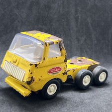 VINTAGE 1970's TONKA TRUCK CAB PRESSED STEEL YELLOW SEMI HAULER