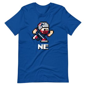 New England Patriots NES Football Player 8-bit Tecmo Super Bowl Nintendo T-Shirt
