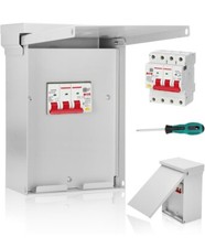 50 Amp Spa Panel with Ground Wire, 3-Pole 50 Amp GFCI Breaker Included UL Lis...