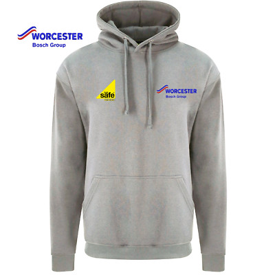 Gas Safe Worcester Bosch Hoodie - bestickt Klempner Arbeitskleidung Kapuzenpullover