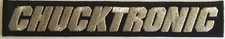 Chucktronic Amplifiers embroidered patch, iron on, instruments, amp cover patch