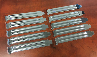 Lot of (10) Metal PCI Express Blank Cover Plate Full/Standard Height