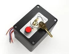Garage Door NEMA 4 Commercial Key Switch with Stop Button