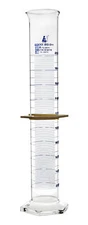 Eisco Labs 2000ml Graduated Cylinder with Protective Collar, ASTM, Class A