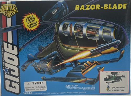 1994 Hasbro G.I. Joe (ARAH) Battle Corps Razor-Blade Helicopter in Original Box