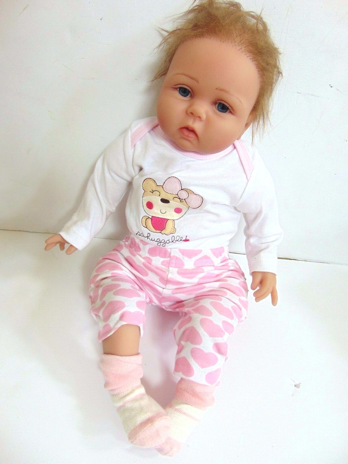 Adora Baby Girl Doll Weighted Brown Hair Blue Eyes 20 Realistic