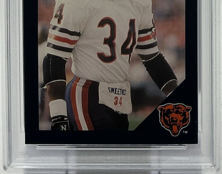 Walter Payton PSA 8 - 1988 Tribute Set #46 “Sweetness Owned the Saints” -Bears - Image 3 of 4