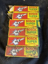 Vintage New Old Stock Spark Plugs 6 Bosch Wr8ec