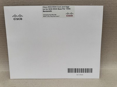 Cisco NC55P-CRAGR-100T Core License NCS 5500 Base 100G Bandwidth