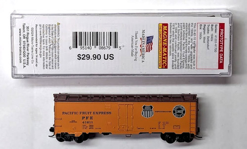 MTL Micro-Trains 05900521 PFE 41611 R-40-10 doble heraldo acero refrigerador coche | Condition: New