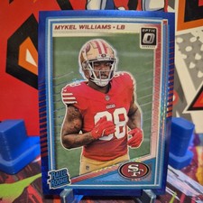 2025 Panini Donruss Optic Rated Rookie Blue Prizm Mykel Williams 49ers #210