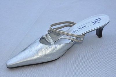 PETER KAISER Echtleder Pumps Gr 40 (8) / Silber