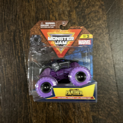 MONSTER JAM .. BLACK PANTHER MONSTER TRUCK.. MARVEL .. 1:64 SCALE 2024 RELEASE 
