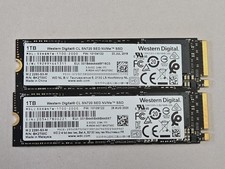 Lot of 2 Western Digital 1TB SN720 M.2 2280 NVMe SSD's. 100% performance/health.