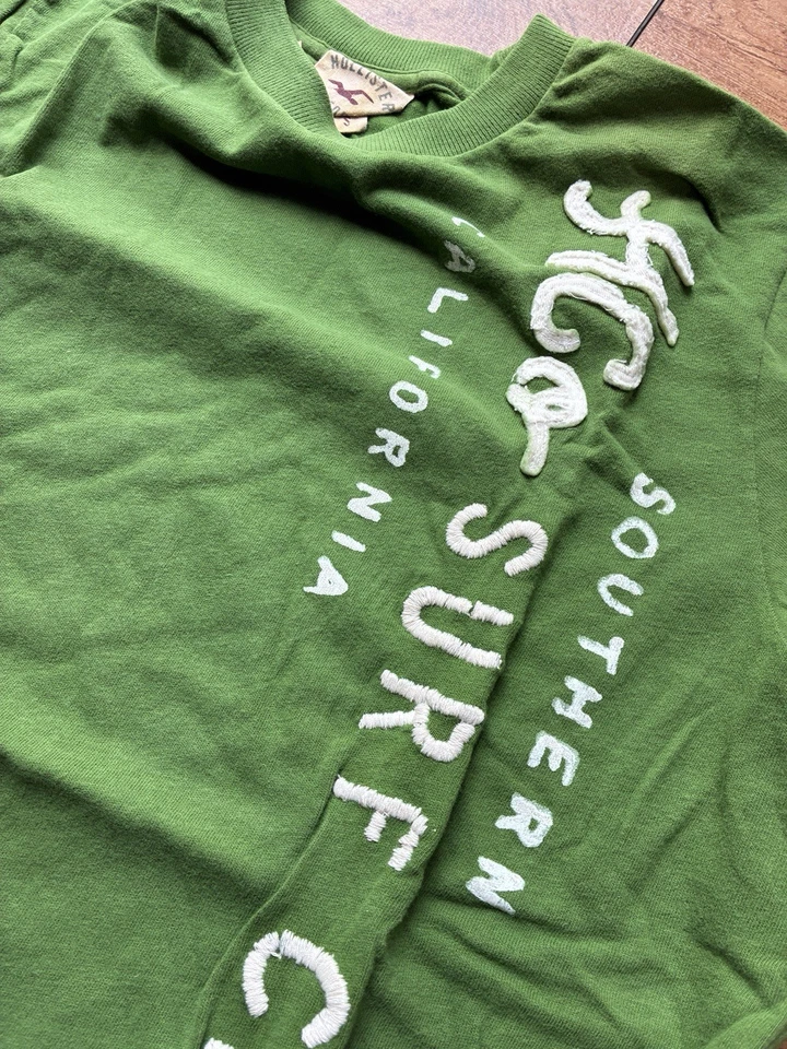 Camiseta Hollister Hombre Verde Talla Pequeña Nueva con Etiquetas Foto 3 de 4