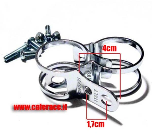 Halterungen Von Gabel für Leuchttürme Und Blinker Von 35-38mm 4pz vintage Custom - Bild 2 von 2