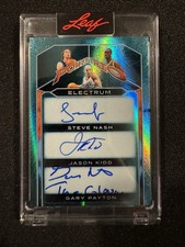 2025 LEAF ELECTRUM POWER TRIO STEVE NASH JASON KIDD GARY PAYTON 1/1  AUTO