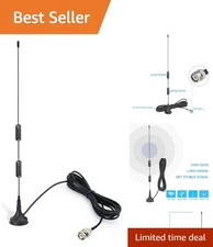 Universal VHF UHF Scanner Antenna - Magnetic Base, Compatible with Most Radios