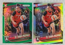 2025 WNBA Prizm - Te-Hina Paopao - Green & Silver Prizm - Lot os 2 - #61 (RC)