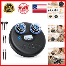 Portable CD Player Rechargeable Bluetooth Speaker Home Personal Anti-Skip HiFi