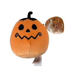 Squishmallows Paige Pumpkin Halloween Plush 5 Inch Orange Jack O Lantern Toy