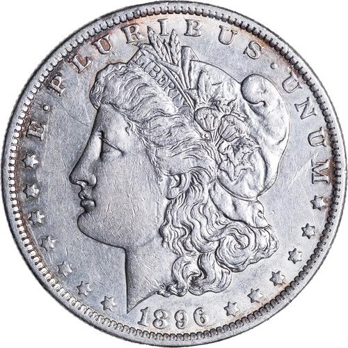 1896-O Morgan Silver Dollar - AU Condition