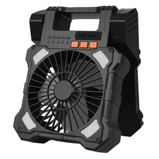 Uimoso 20000mAh Rechargeable Solar Fan LED Lantern 8 Inch Portable Cordless 7W