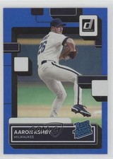 2022 Panini Donruss Rated Rookie Holo Blue Aaron Ashby #36 0s1o