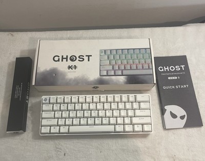 GHOST K1 Keyboard - Cherry MX: Bone White Mechanical Keyboard NIB AS PICTURES
