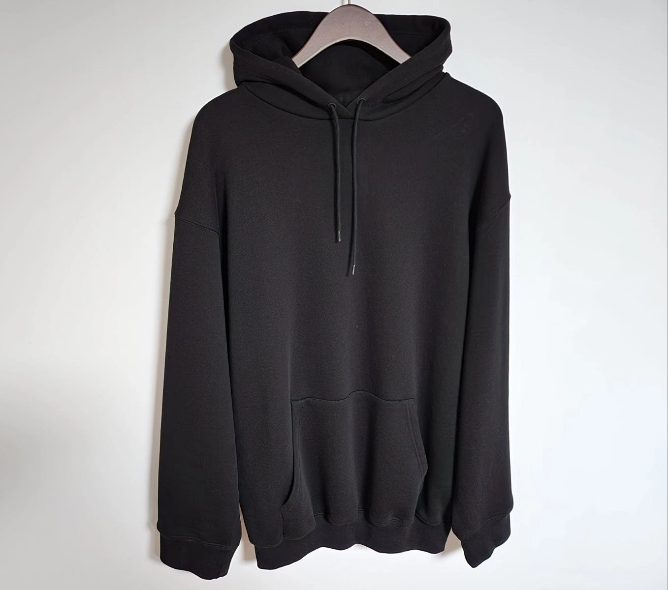 Felpa con cappuccio oversize Balenciaga nera logo b130142 116829193