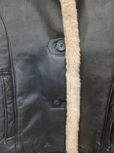 Chaqueta de bombardero de vuelo de cuero de oveja Walter Davoucci talla pequeña Y2k - Imagen 3 de 11