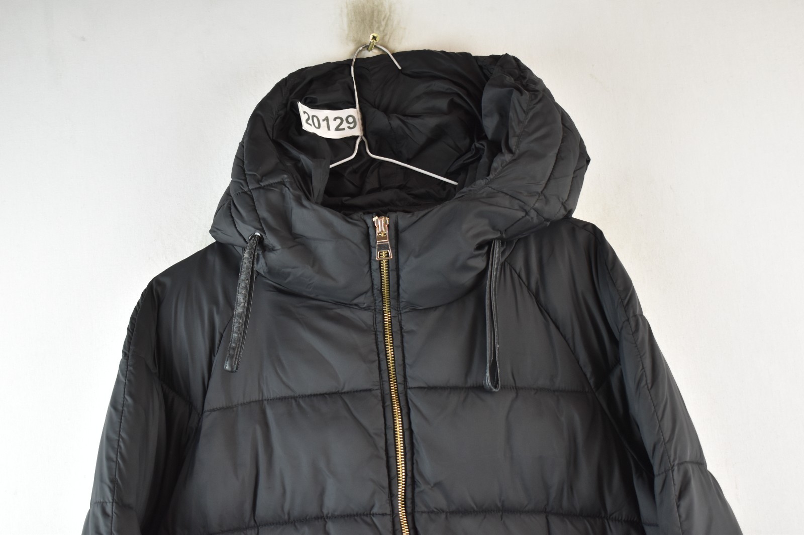 ZARA BASIC Black Padded Jacket size M Womens Full… - image 2