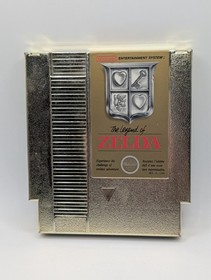 The Legend of Zelda (Nintendo NES, 1987) Gold Cart W/ Original Box Authentic