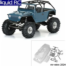 Pro-Line 364400 2004 J33P LJ Clear Body with Trail Cage & Scale Molded Accessori